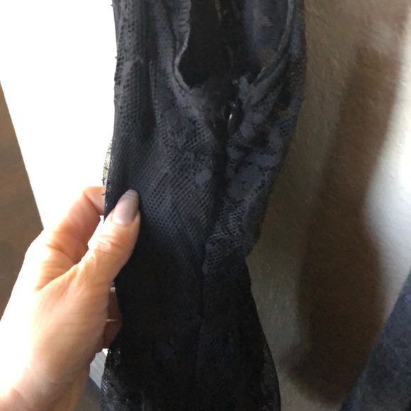 Sexy black lace free people dress size 0 - Picture 3 of 6